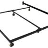 DHP Rosedale Black Metal Canopy Bed Frame with Underbed Storage Queen 3