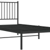 Twin Size Metal Platform Daybed Frame with Pop Up Trundle Black 4