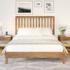 Furnulem Twin Bed Frame with Charging Station LED Lights Night Stand 4
