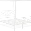 Queen Wood Platform Bed Frame with Tufted Upholstered Headboard 3