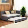 Queen Size Wood Bed Frame with Bookcase Headboard and Storage 4 Queen Size Wood Bed Frame with Bookcase Headboard and Storage 4