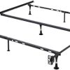 Modern Queen Floating Bed Frame with LED Lights and USB Ports 4