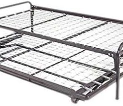 Dark Metal Day Bed Frame with Trundle in Black by Dream Solutions 2