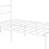 Queen Size Metal Platform Bed Frame Easy Assembly with Headboard