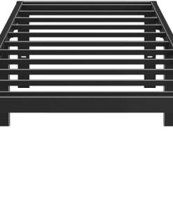 Heavy Duty Twin Size Bed Frame 14 Inch Max 3500lbs Easy Assemble Black 2