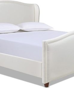 Carmen King Upholstered Wingback Bed Frame by Jennifer Taylor Home 2