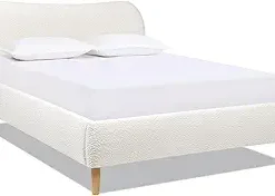 Jennifer Taylor Home Curved Headboard Boucle Modern Platform Bed