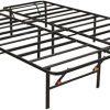 Modway Gwen Twin Bed Frame Steel Metal Farmhouse Headboard Brown 3