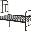 Twin Size Wooden Loft Bed Frame with Ladder and Safety Rail 4