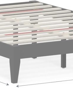 Farmhouse Style Full Size Wood Bed Frame with Ample Storage White Finish 2