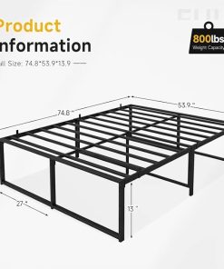 GAOMON 14 Inch Full Size Metal Bed Frame with Easy Assembly 2
