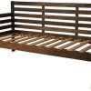 Kodiak Furniture Twin Daybed with Wood Slats in Walnut Easy Assembly