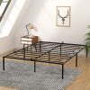 Queen Size Upholstered Bed Frame with Storage Drawers and Headboard 3