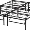 VECELO Queen Bed Frame Upholstered Platform with Tufted Headboard 3