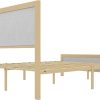 Twin Upholstered Bed with Storage Drawers and Headboard in Beige 4