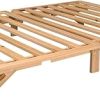 Bed Frame Queen Size Upholstered Platform Bed with 52.8” Tall Sleigh Headboard, Button Tufted, No Box Spring Needed, Easy Assembly, Cream 4