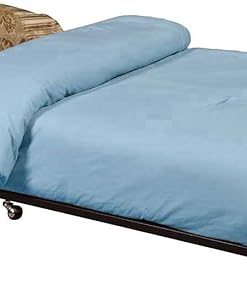 Morley Black Metal Twin Trundle Bed Frame for Stylish Bedrooms
