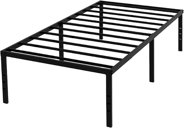 Twin 18 Inch Bed Frame with Minimalist Design and Easy Assembly Twin 18 Inch Bed Frame with Minimalist Design and Easy Assembly