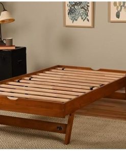 Kodiak Furniture Boho Wood Pop Up Bed Brown Frame Mattress Not Included