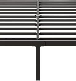 King Size Metal Bed Frame No Box Spring Needed Easy Assembly Black