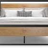 King Size Bed Frame with Velvet Headboard Heavy Duty Metal Easy Assembly 4