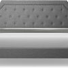 Upholstered Daybed with Trundle and Safety Fence in Grey Color 4