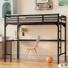 White Full Bed Frame with Headboard and Footboard for Kids 3