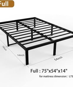 Full Size Heavy Duty Metal Bed Frame, No Box Spring Needed 2