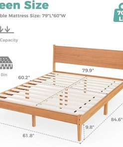 Queen Bed Frame with Headboard for Easy Assembly and Support 2