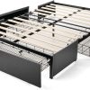 Lexicon King Size Bed Frame with Headboard and Low Profile Footboard 4