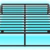 GAOMON Full Size Bed Frame with Wood Headboard and Steel Slats 3