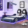 Twin Metal House Bed for Kids Toddlers Floor Bed Easy Assembly White 4