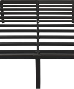 Heavy Duty 20 Inch Metal Bed Frame with Rounded Corners and Slats 2