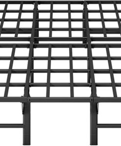 Queen Size Metal Bed Frame Heavy Duty No Box Spring Easy Assembly