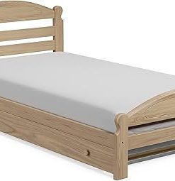 Arizona Twin Bed with Trundle Solid Pine Wood Bed Frame for Kids 2