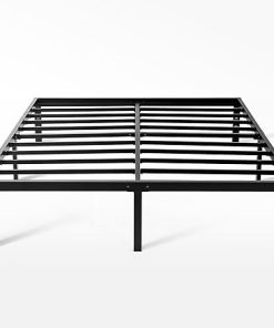Heavy Duty Queen Bed Frame No Box Spring Needed with Storage Solutions