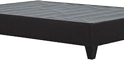 Primo Carter Cal King Upholstered Platform Bed Frame Dark Grey Fabric