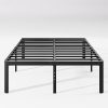 Queen Bed Frame No Box Spring Needed Heavy Duty Metal Easy Assembly