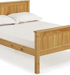Harmony Full Wood Platform Bed by Alaterre Furniture in Cinnamon