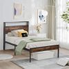 Modern Black Twin XL Bunk Bed Frame with Storage for Kids and Teens 3