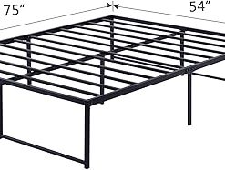 VECELO 16 Inch Metal Platform Bed Frame Full Size Heavy Duty Support 2