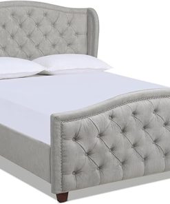Fontana Wingback Upholstered Queen Bed Frame by Jennifer Taylor Home 2