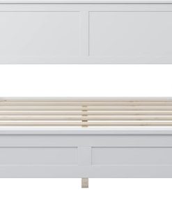 Full Size Platform Bed Frame with Headboard Solid Wood Easy Assembly 2