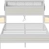 Upholstered Queen Size Bed Frame with Tufted Headboard and Support 3 Upholstered Queen Size Bed Frame with Tufted Headboard and Support 3