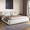 Harper Bright Twin Bed Frame with Drawers in White Wooden Design 3