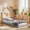 Full Size Upholstered Bed Frame with Storage and USB Charging Station 3