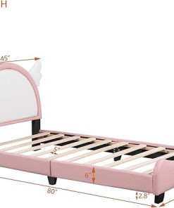 Unicorn Twin Kids Bed Frame with Slat Supports – No Box Spring Needed 2
