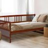 Full Size Bed Frame with Charging Station LED Lights and Storage Shelves 4