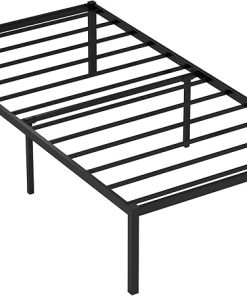 Weehom Twin Metal Bed Frame 16 Inch Heavy Duty with Storage Space 2