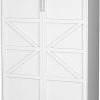 Novogratz Nicole Metal Bed with Vertical Slat Headboard, Queen Size 3